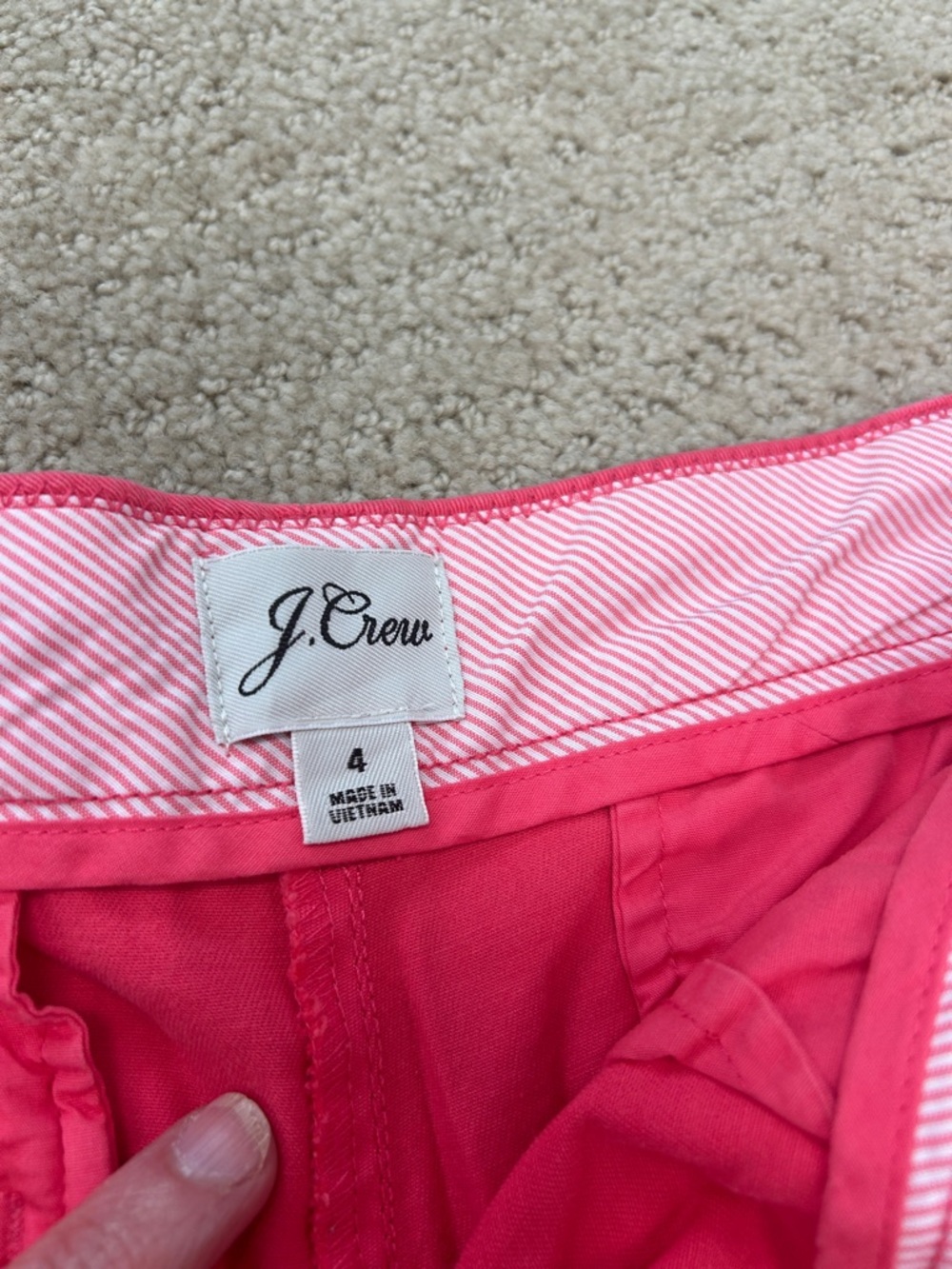 J. Crew Hot Pink Shorts